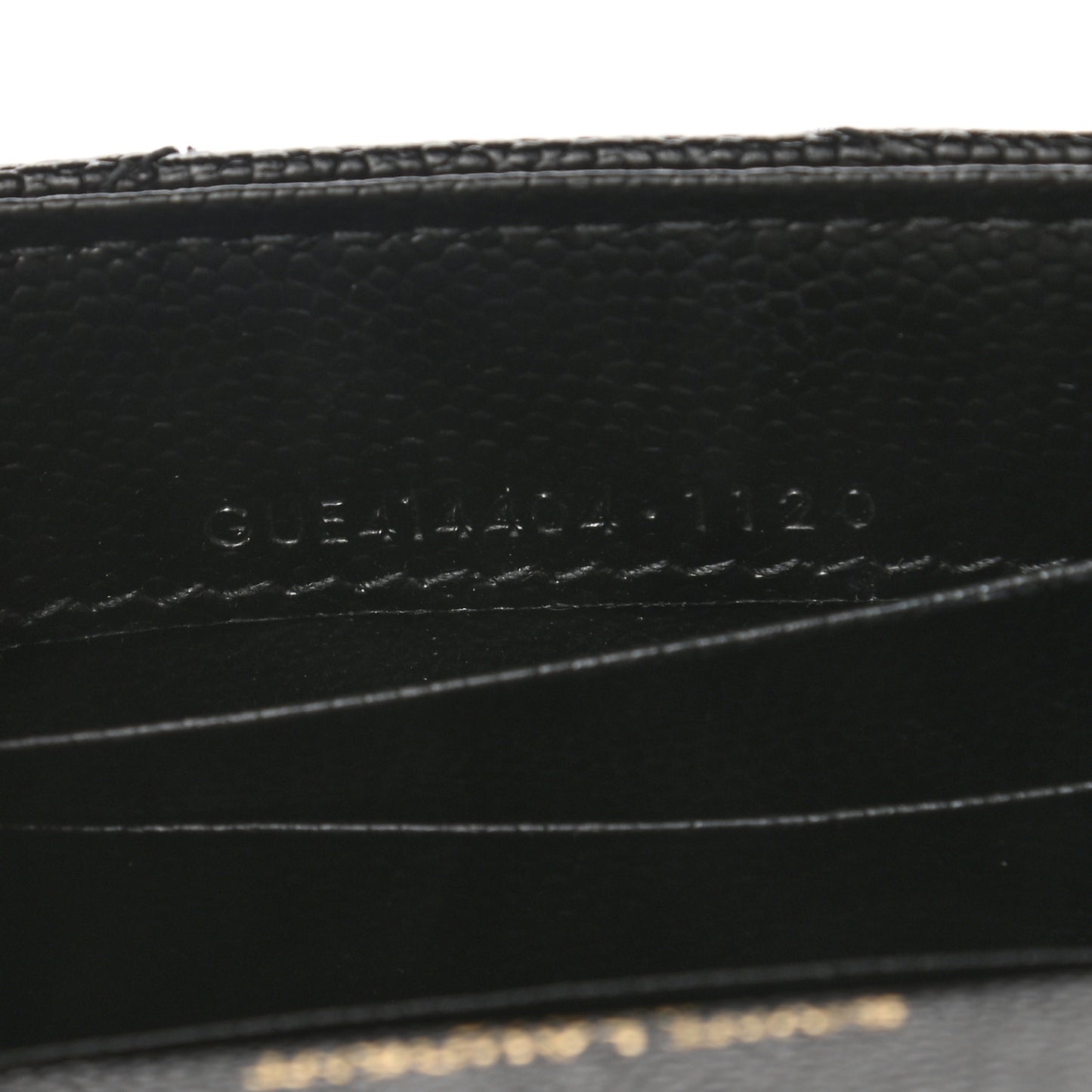 Grain De Poudre Matelasse Chevron Small Monogram Envelope Wallet Black