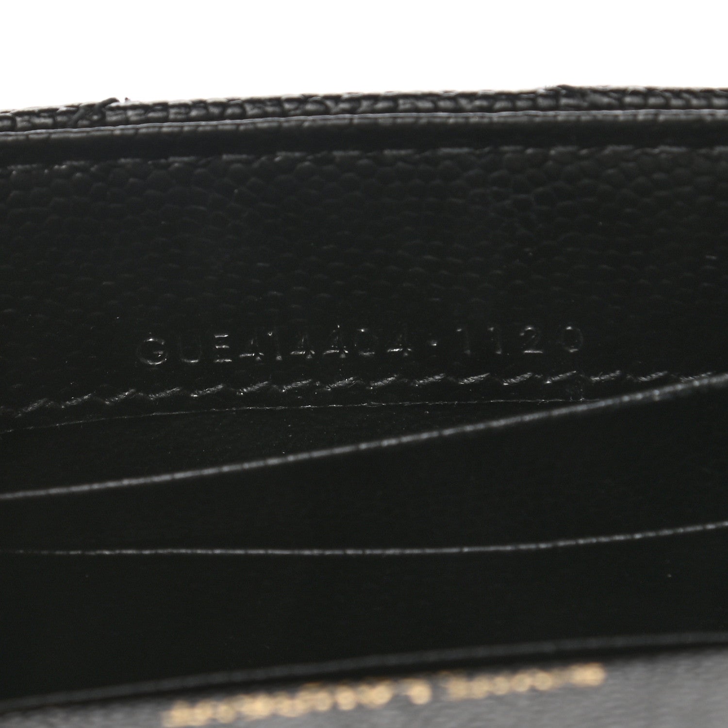 Saint Laurent Grain De Poudre Matelasse Chevron Small Monogram Envelope Wallet Black 7 of 7