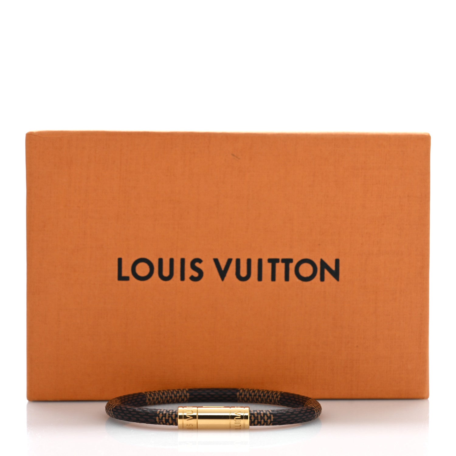 Louis Vuitton Damier Ebene Keep It Bracelet 19 5 of 5