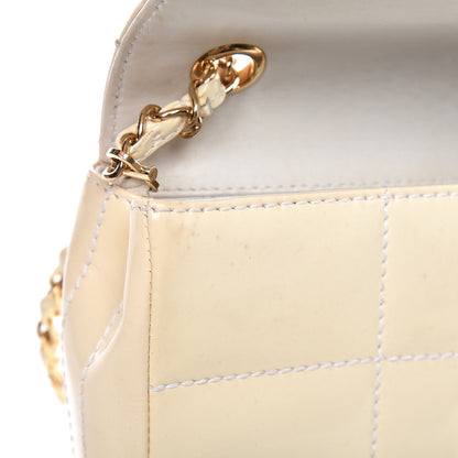 Chanel Patent Small Chocolate Bar Flap White 10 of 23