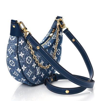 Louis Vuitton Monogram Jacquard Denim Loop Bleu 3 of 9