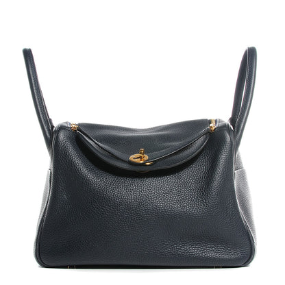 Hermes Taurillon Clemence Lindy 30 Bleu Ocean 1 of 18
