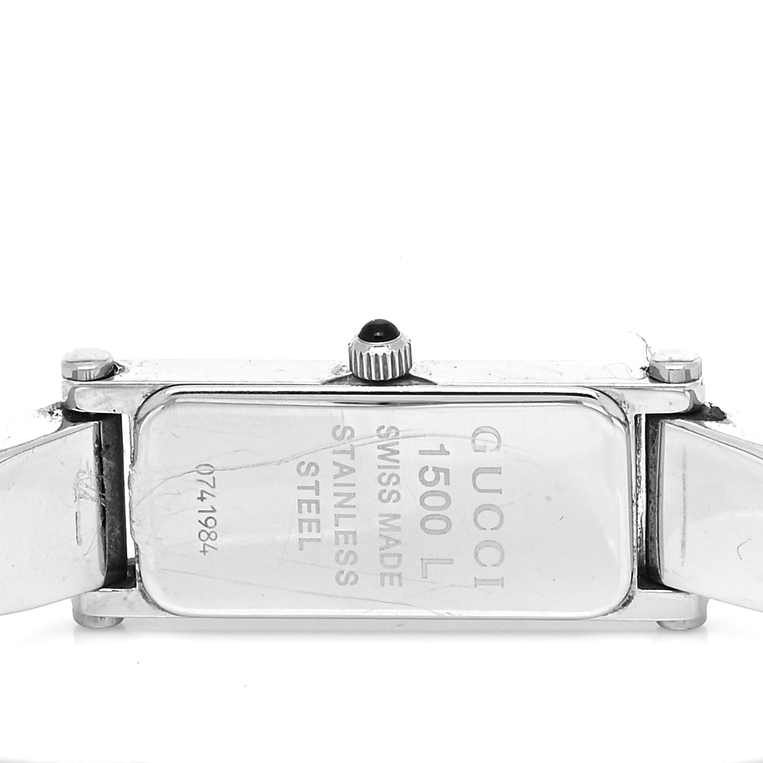 Gucci Stainless Steel 12mm 1500L Horsebit Quartz Watch Black 4 of 4