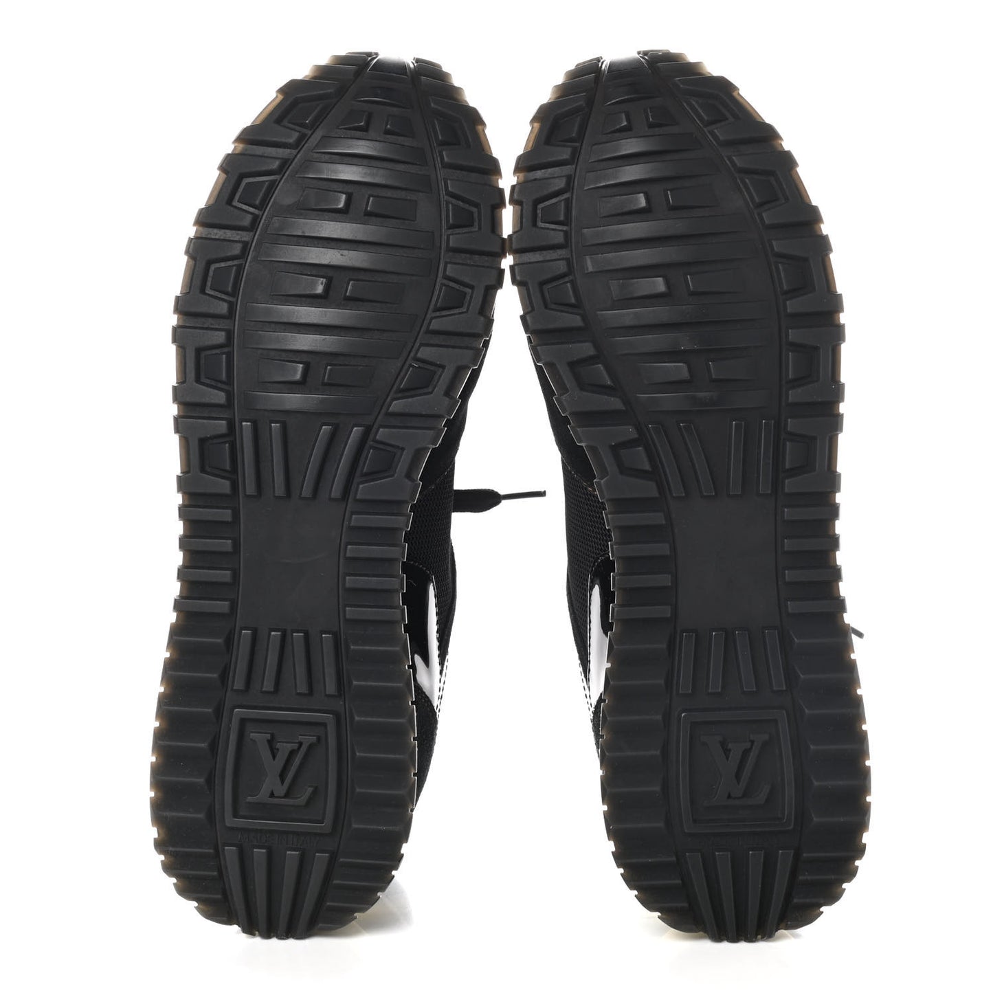 Suede Monogram Run Away Sneakers 37.5 Black