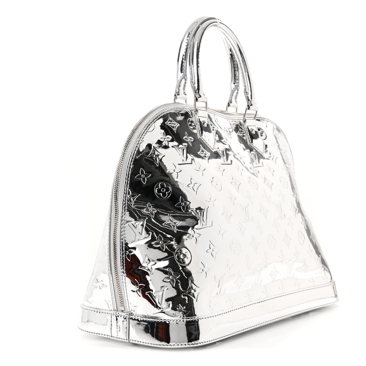 Louis Vuitton Monogram Miroir Alma GM Silver 1618493 – FASHIONPHILE Louis Vuitton Monogram Miroir Alma GM Silver 1618493 – FASHIONPHILE
