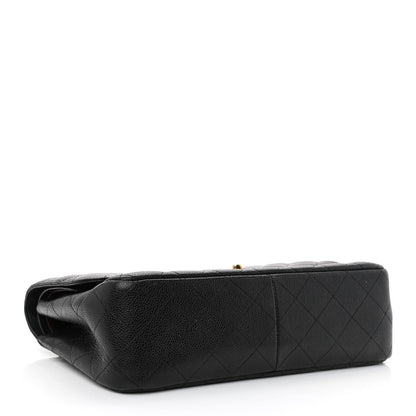 Chanel Caviar Quilted Jumbo Double Flap Black 4 of 13