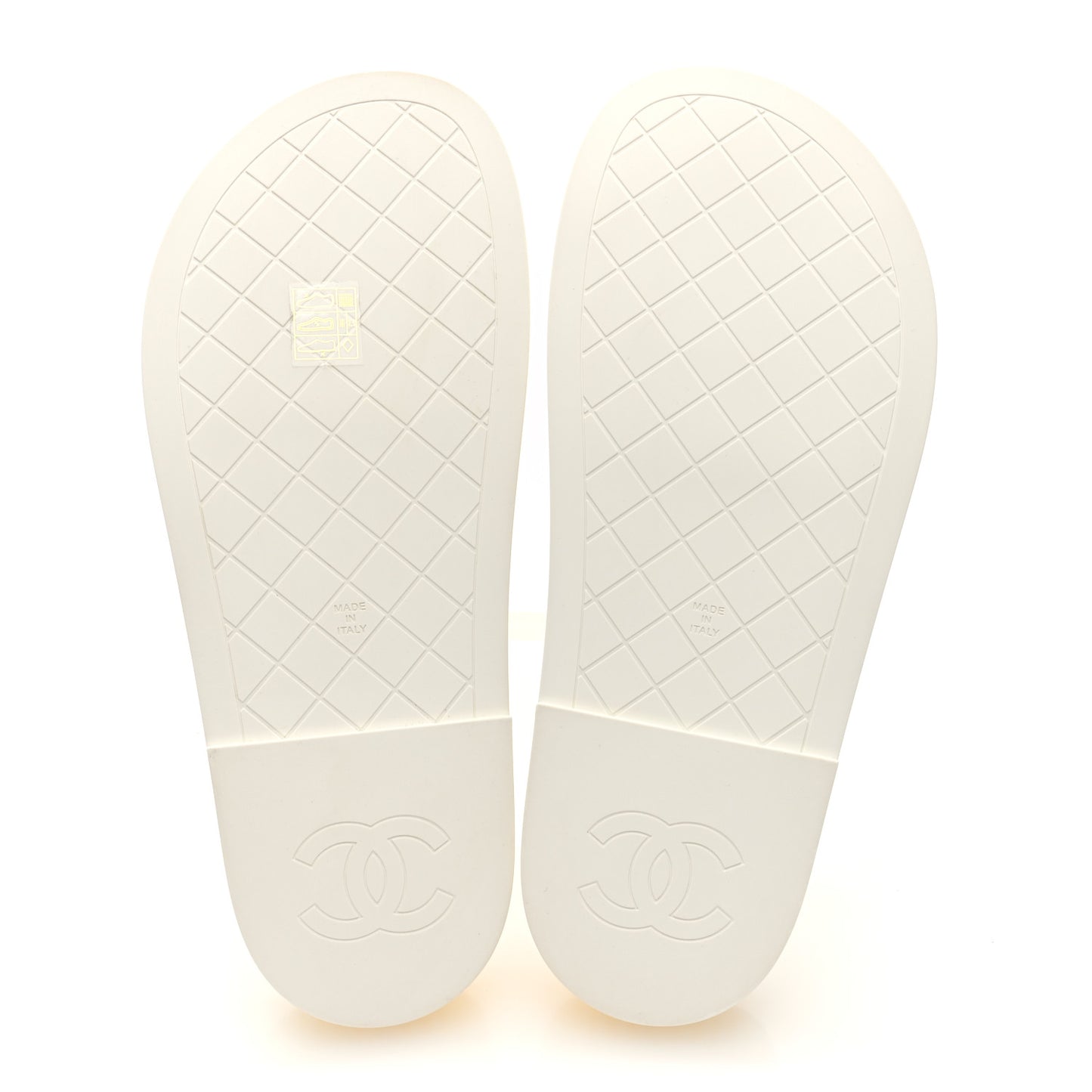 Printed Calfskin Velcro Dad Flat Mules 38 White Yellow