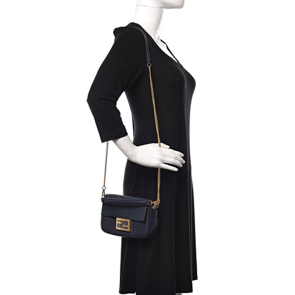 Fendi Cuoio Romano Mini Baguette Indaco 2 of 10