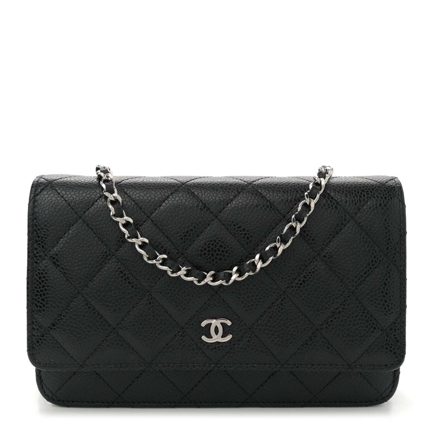Chanel Caviar Quilted Wallet on Chain WOC Black 1 of 10