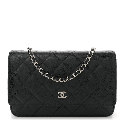 Chanel Caviar Quilted Wallet on Chain WOC Black 1 of 10