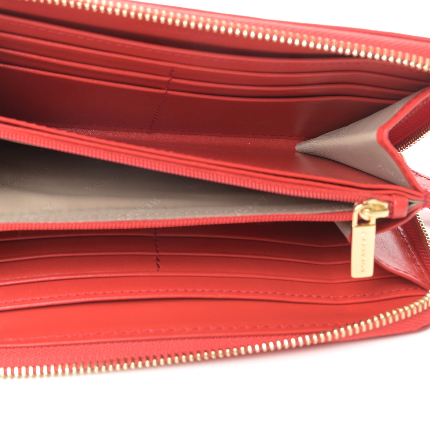 Haymarket Check Large Ziggy Zip Around Wallet Red