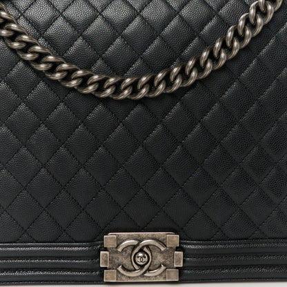Chanel Caviar Quilted Large Boy Flap Black 8 of 10