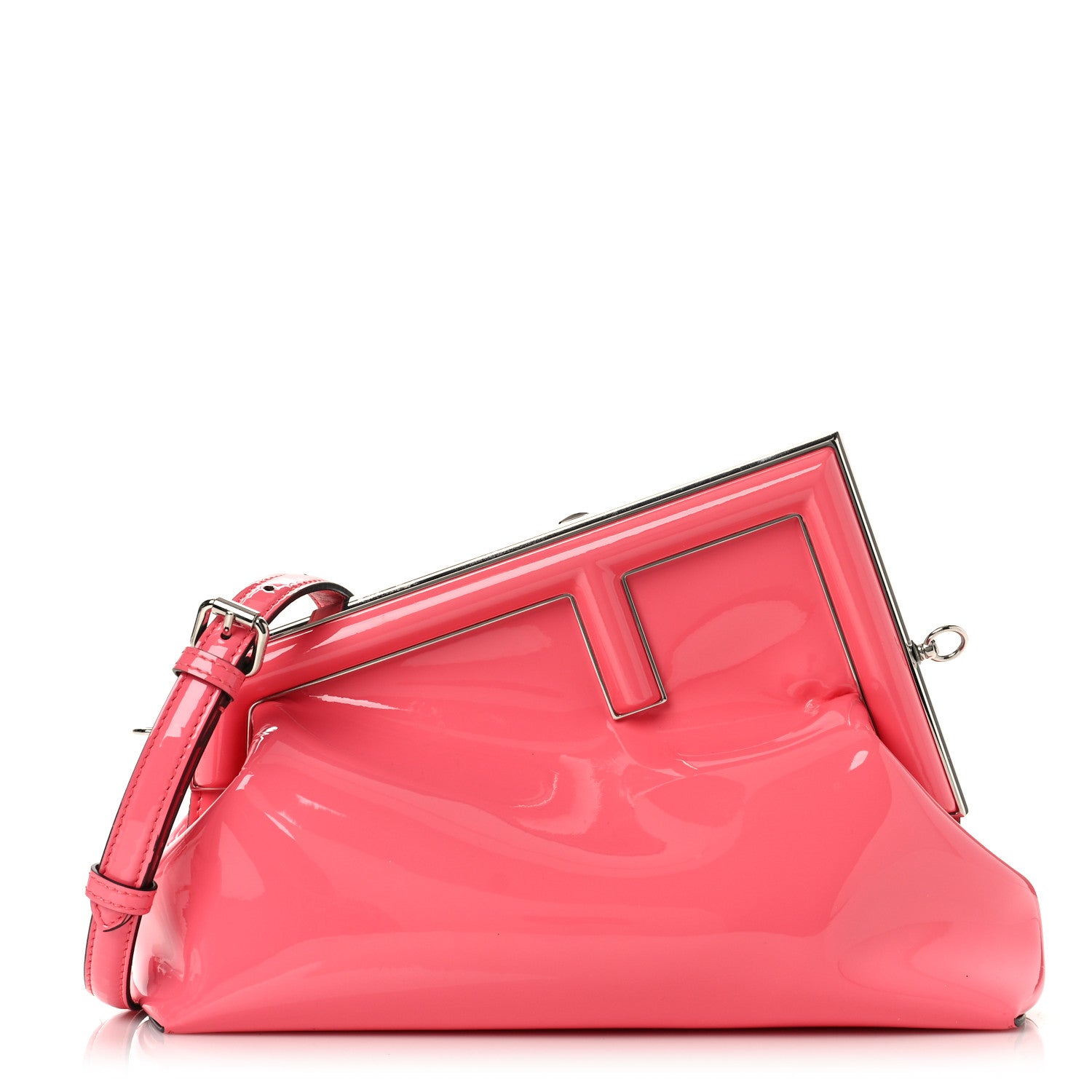 Fendi Vitello Vernice Midi Fendi First Pink Dalia 1 of 9