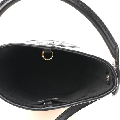 Louis Vuitton Raffia Petit Bucket Black 5 of 9