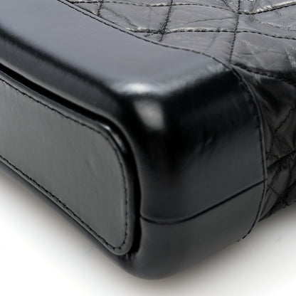 Chanel Aged Calfskin Quilted Small Gabrielle Hobo Black 10 of 10