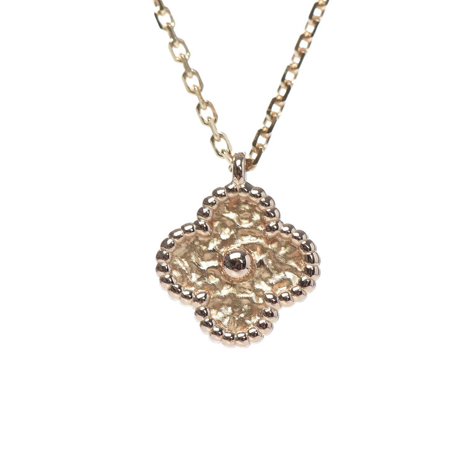 Van Cleef & Arpels 18K Rose Gold Sweet Alhambra Pendant Necklace 4 of 5