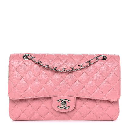 Chanel Caviar Quilted Medium Double Flap Pink 1 of 16
