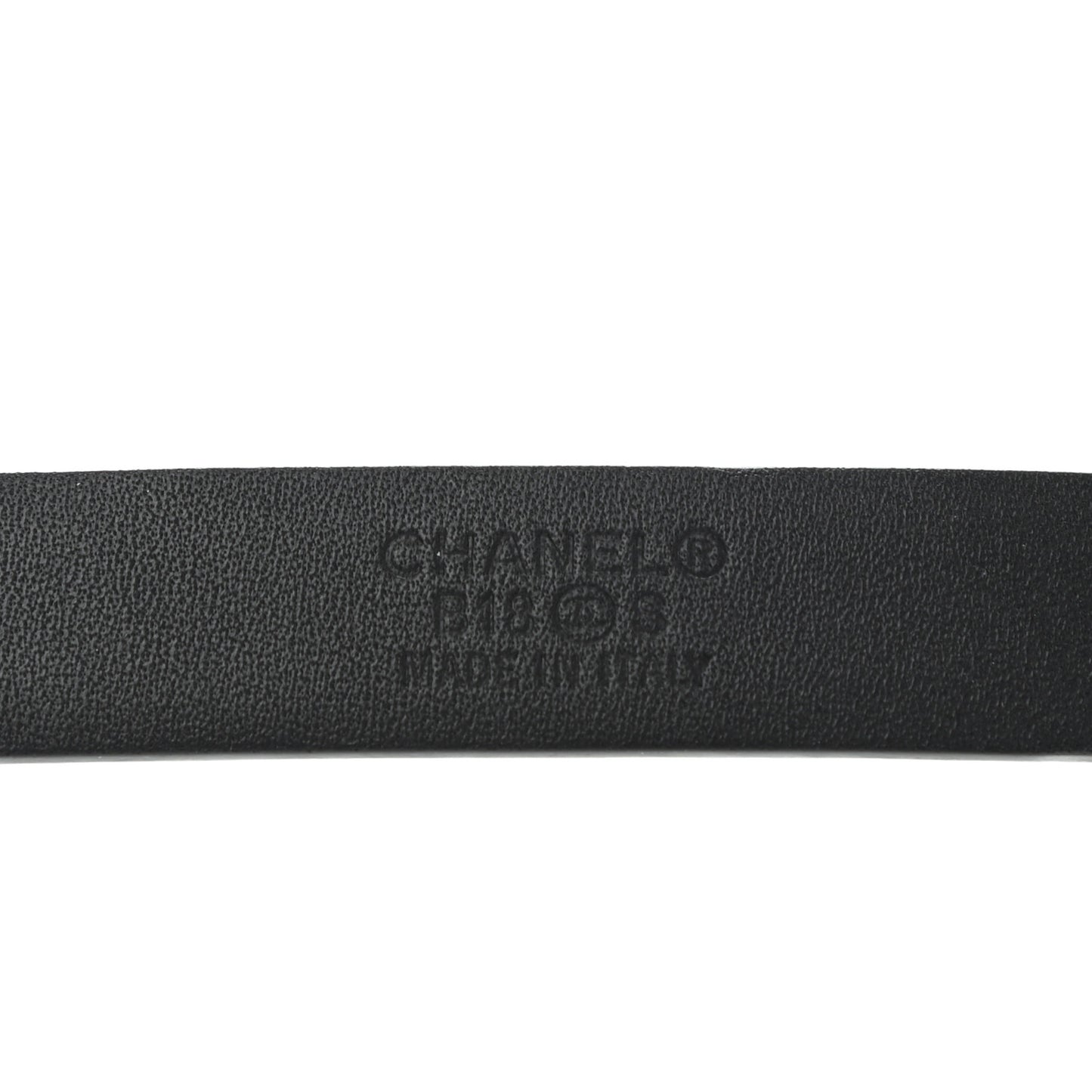 Calfskin Crystal Logo Belt 85 34 Black