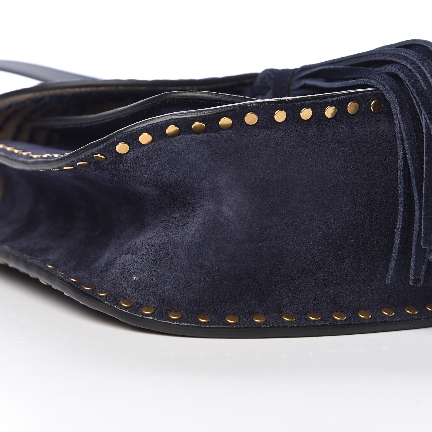 Chloe Suede Calfskin Braided Small Hudson Shoulder Bag Full Blue 9 of 12