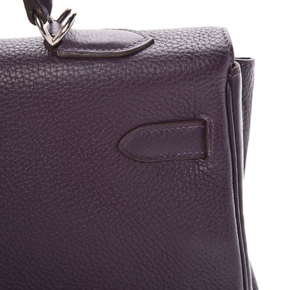 Hermes Togo Kelly Retourne 35 Raisin 15 of 51
