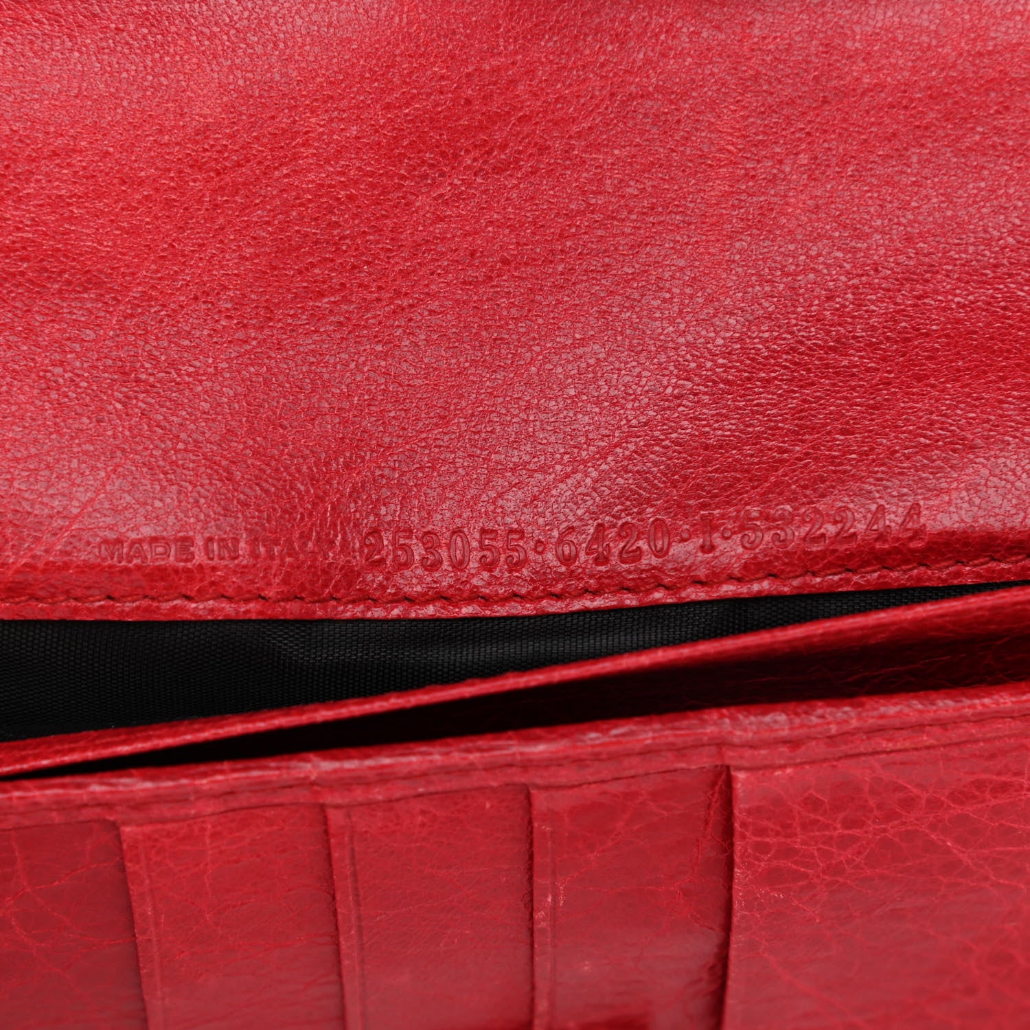 Balenciaga Agneau Giant 12 Silver Hardware Continental Wallet on Strap Rouge Cardinal 7 of 9