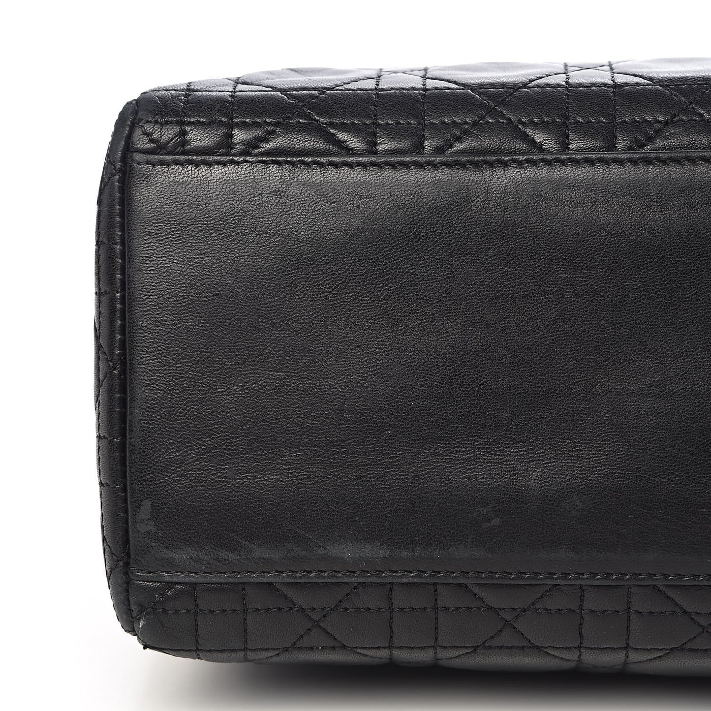 Lambskin Cannage Medium Lady Dior Black
