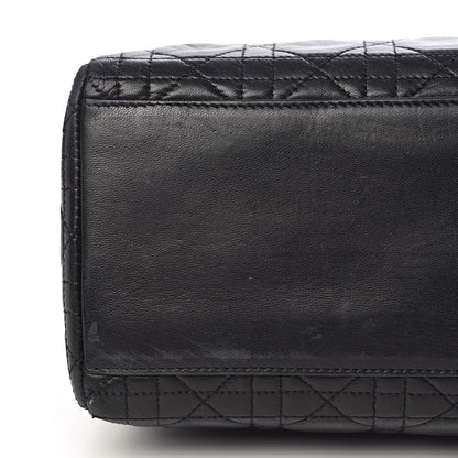 Christian Dior Lambskin Cannage Medium Lady Dior Black 20 of 22