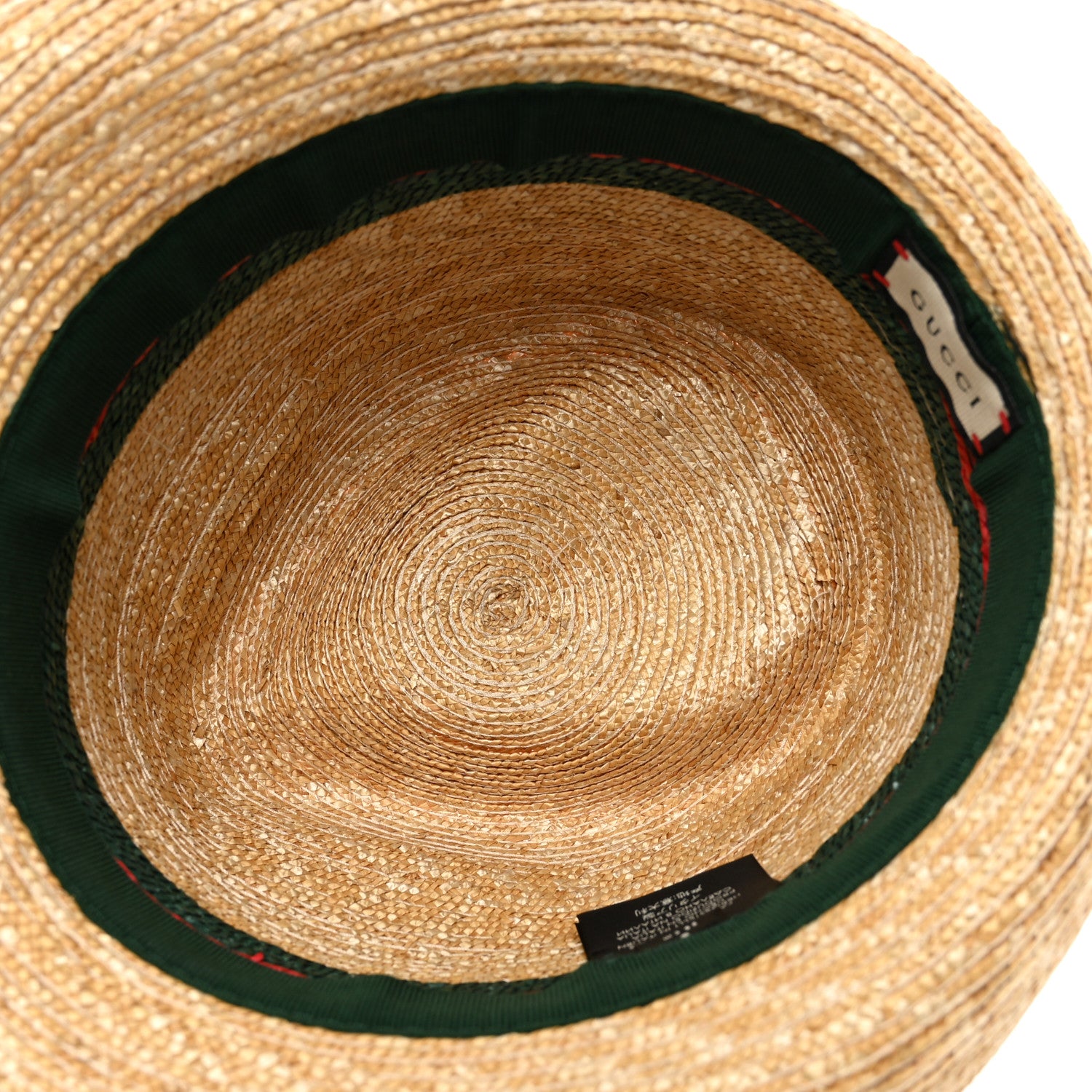Gucci Abaca Straw Web Fedora Hat S 7 of 9