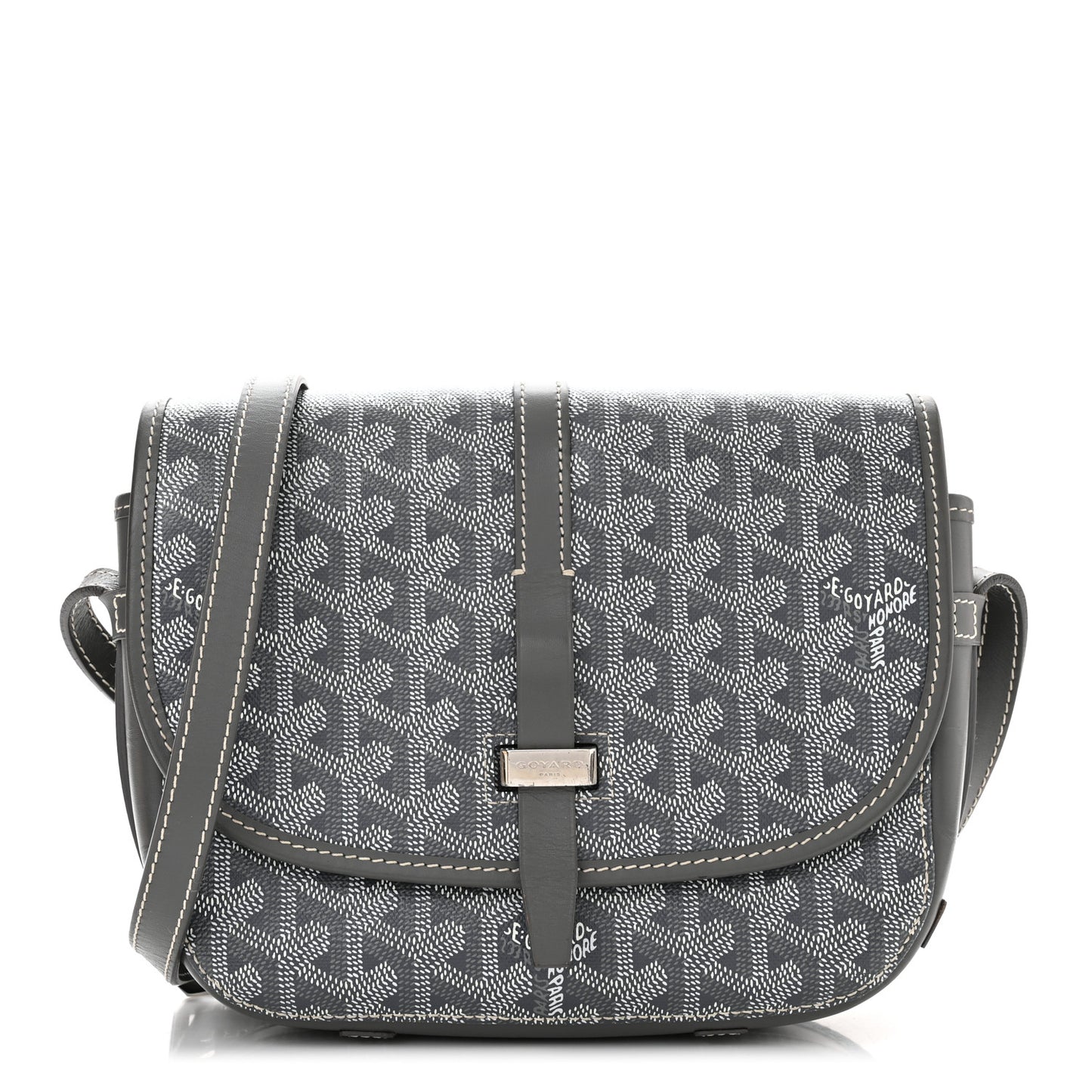 Goyardine Belvedere II PM Messenger Bag Gray