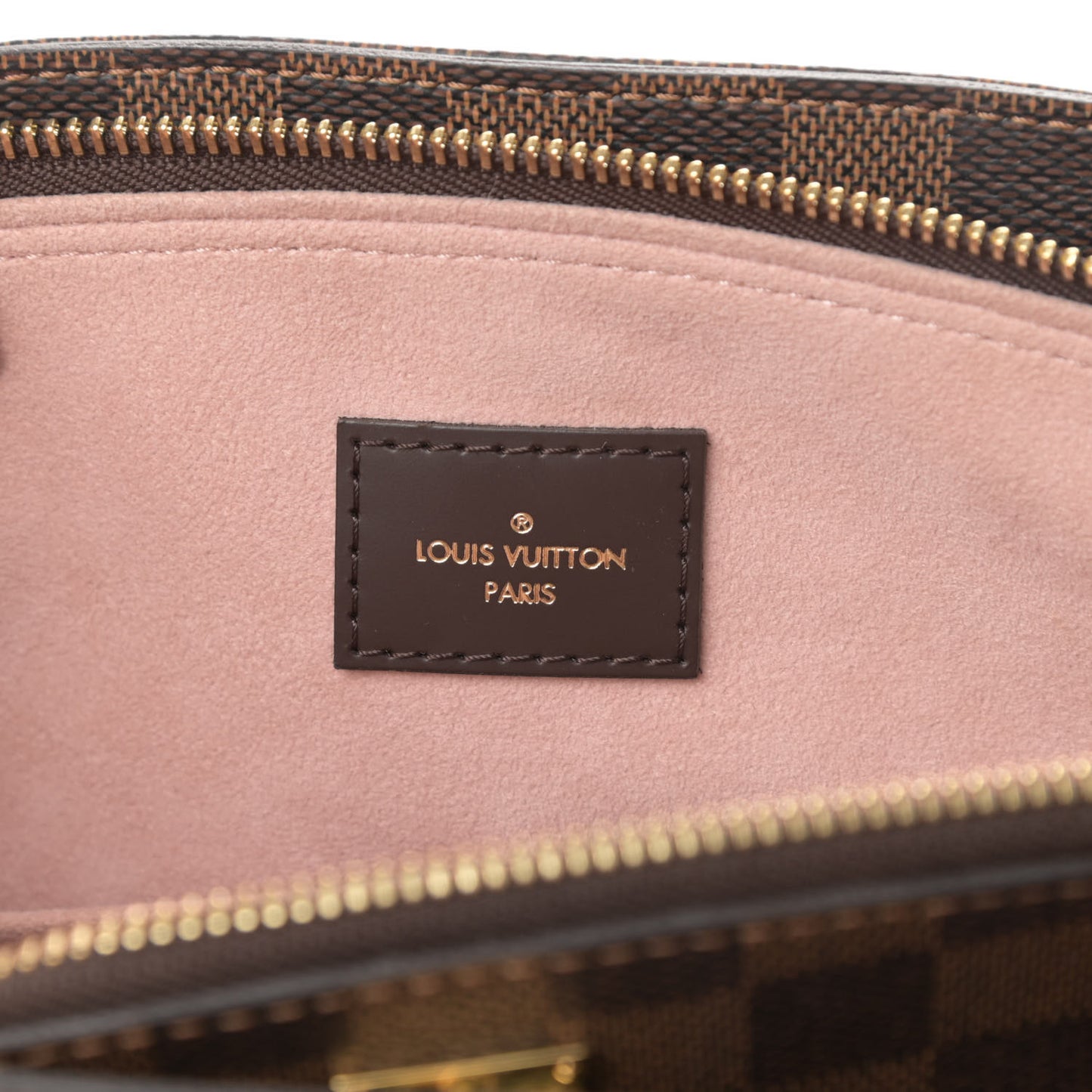 Cuir Taurillon Damier Ebene Normandy Magnolia