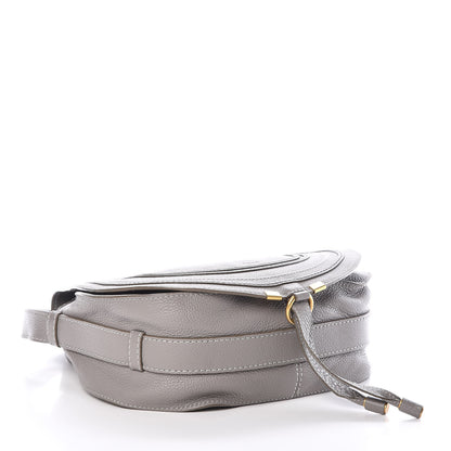 Chloe Calfskin Medium Marcie Round Crossbody Bag Cashmere Grey 4 of 9