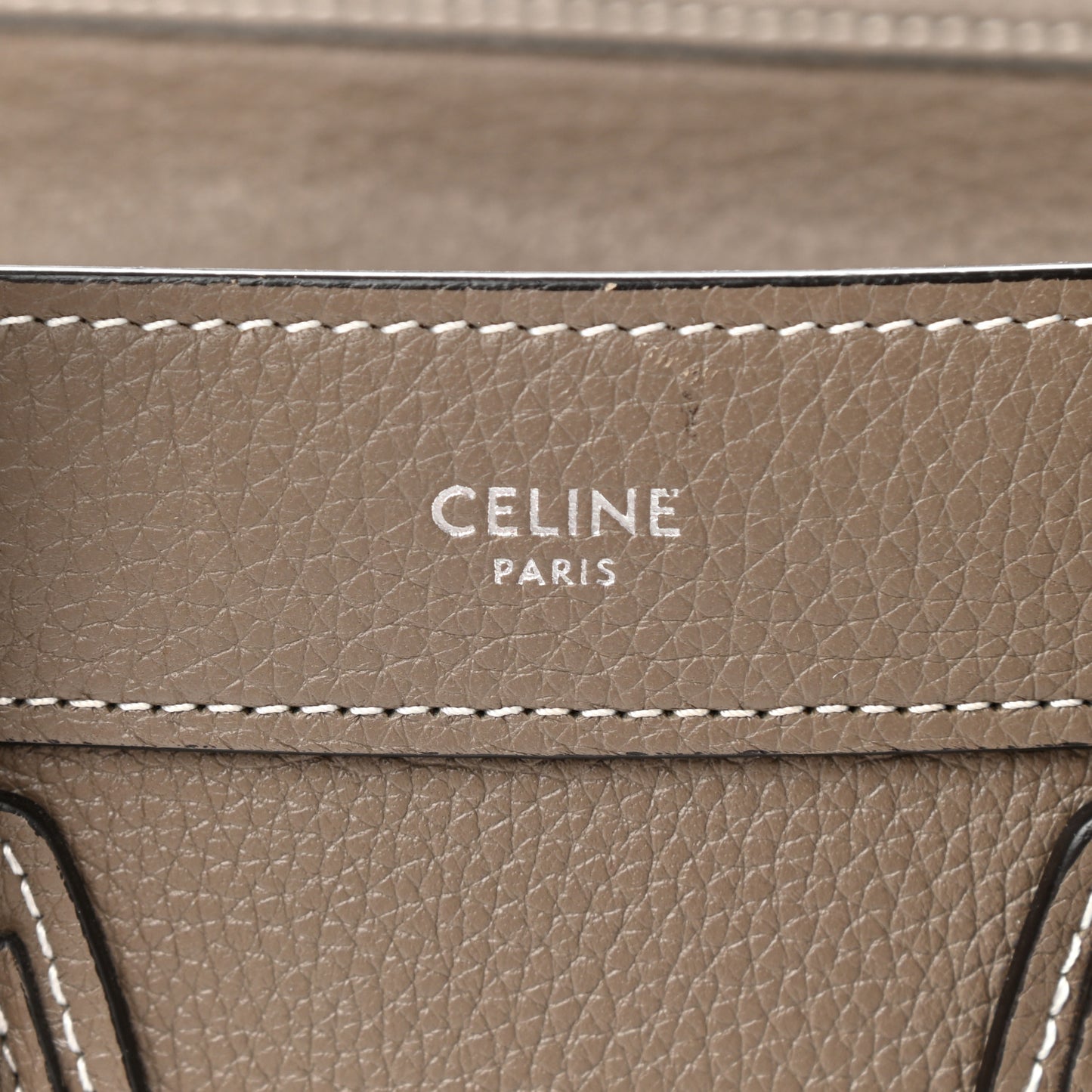 Drummed Calfskin Nano Luggage Souris