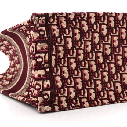 Christian Dior Oblique Medium Book Tote Burgundy Multicolor 9 of 11
