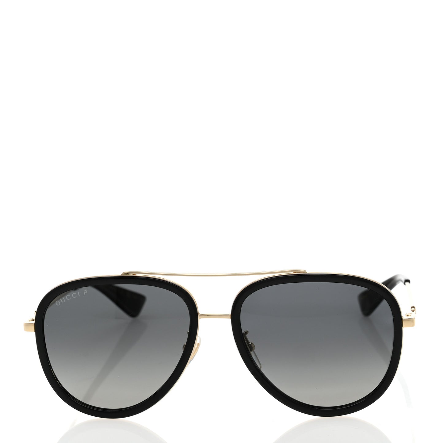 Aviator Sunglasses GG0062S Black Gold