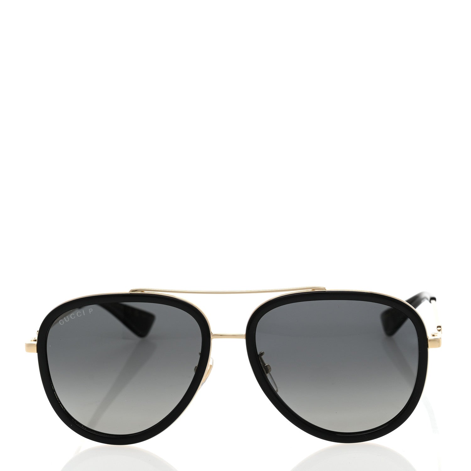 Gucci Aviator Sunglasses GG0062S Black Gold 2 of 7