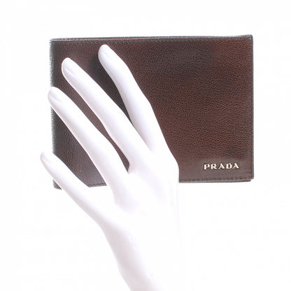 Prada Soft Goatskin Bi-Fold Wallet Moro 2 of 8