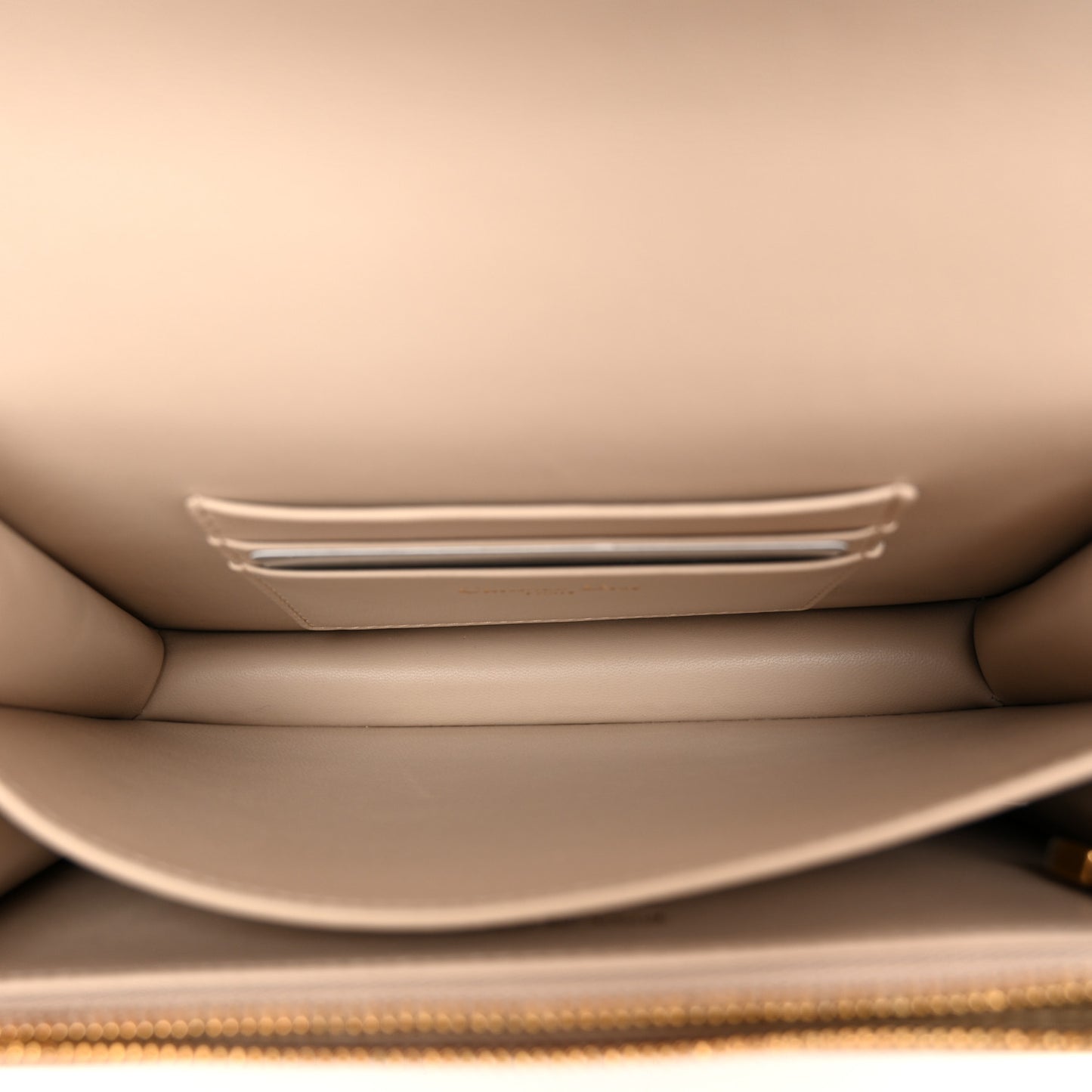 Lambskin Macrocannage Mini Miss Caro Bag Caramel Beige