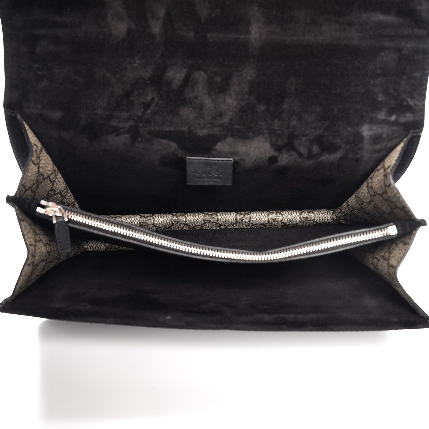 GG Supreme Monogram Medium Dionysus Shoulder Bag Black
