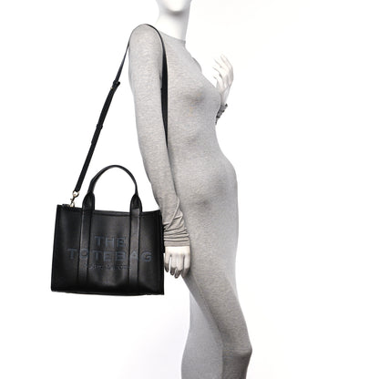 Marc Jacobs Grained Calfskin Medium The Tote Bag Black 2 of 9