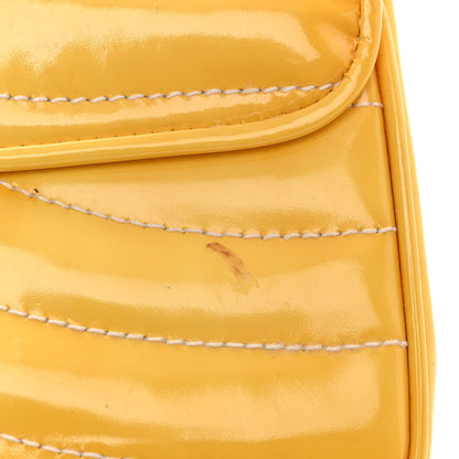 Chanel Patent Quilted East West Flap Yellow 11 of 14