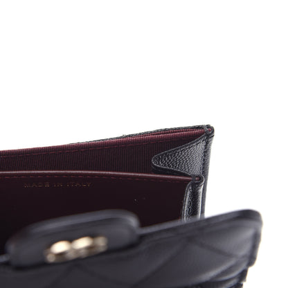 Chanel Caviar Quilted Flap Card Holder Wallet Black 7 of 8