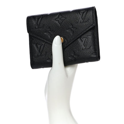 Louis Vuitton Empreinte Victorine Wallet Black 2 of 12