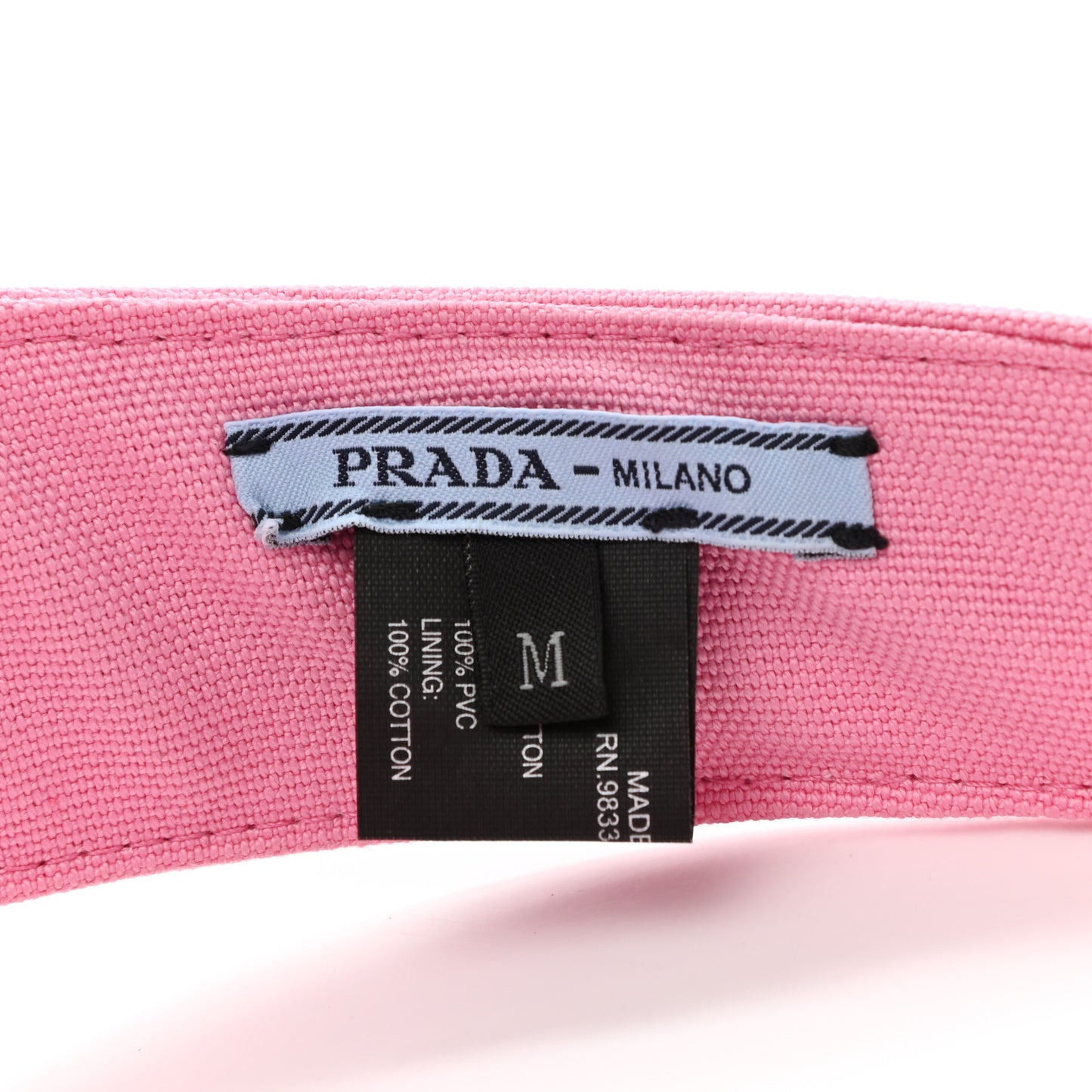 Canvas PVC Visor Pink