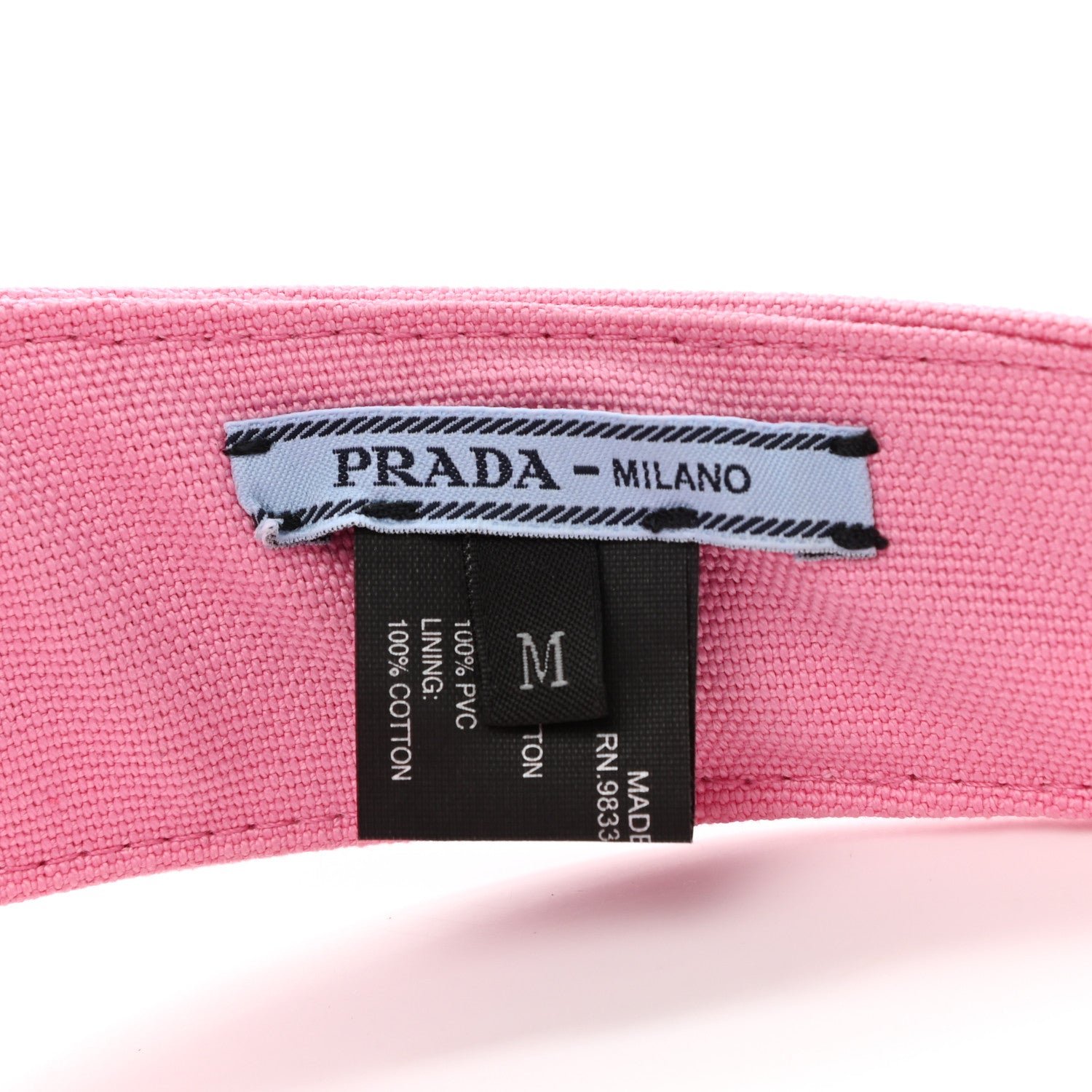 Prada Canvas PVC Visor Pink 7 of 11