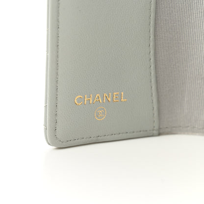 Chanel Lambskin Quilted Classic 4 Key Holder Wallet Grey 6 of 9