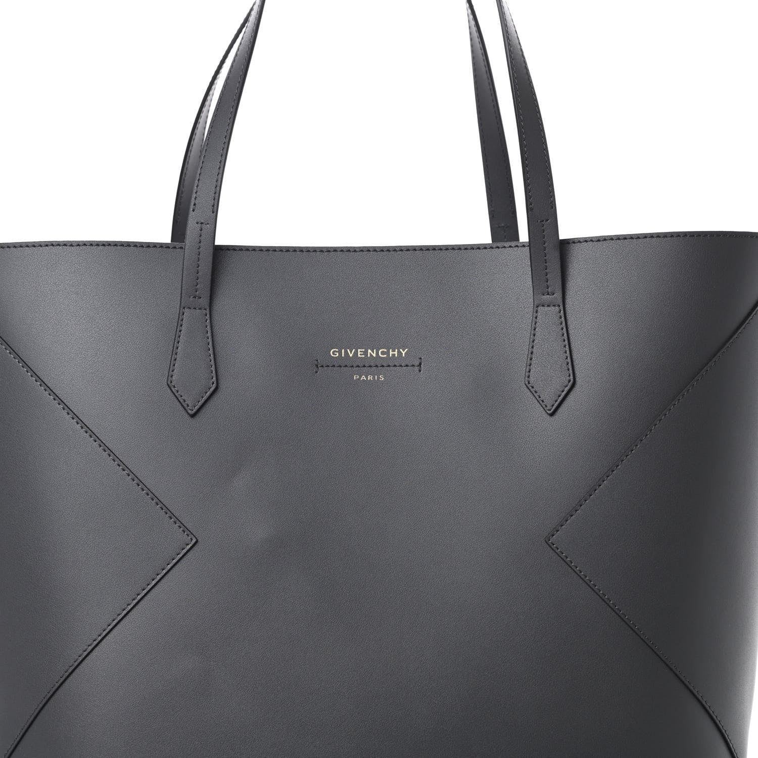Givenchy Smooth Calfskin Wing Shopper Tote Grey White 9 of 13