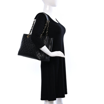 Chanel Caviar Quilted Grand Shopping Tote GST Black 2 of 9