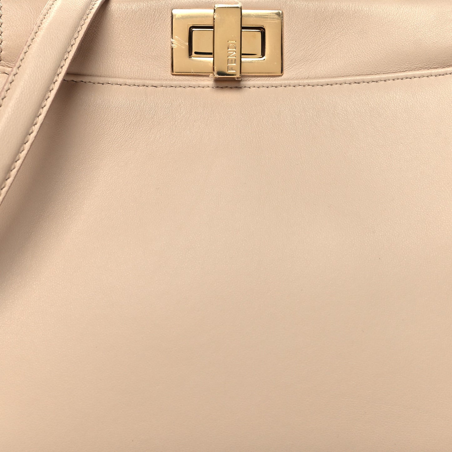 Nappa Stacked Bar Mini Peekaboo Iconic Satchel Rosa Plaster