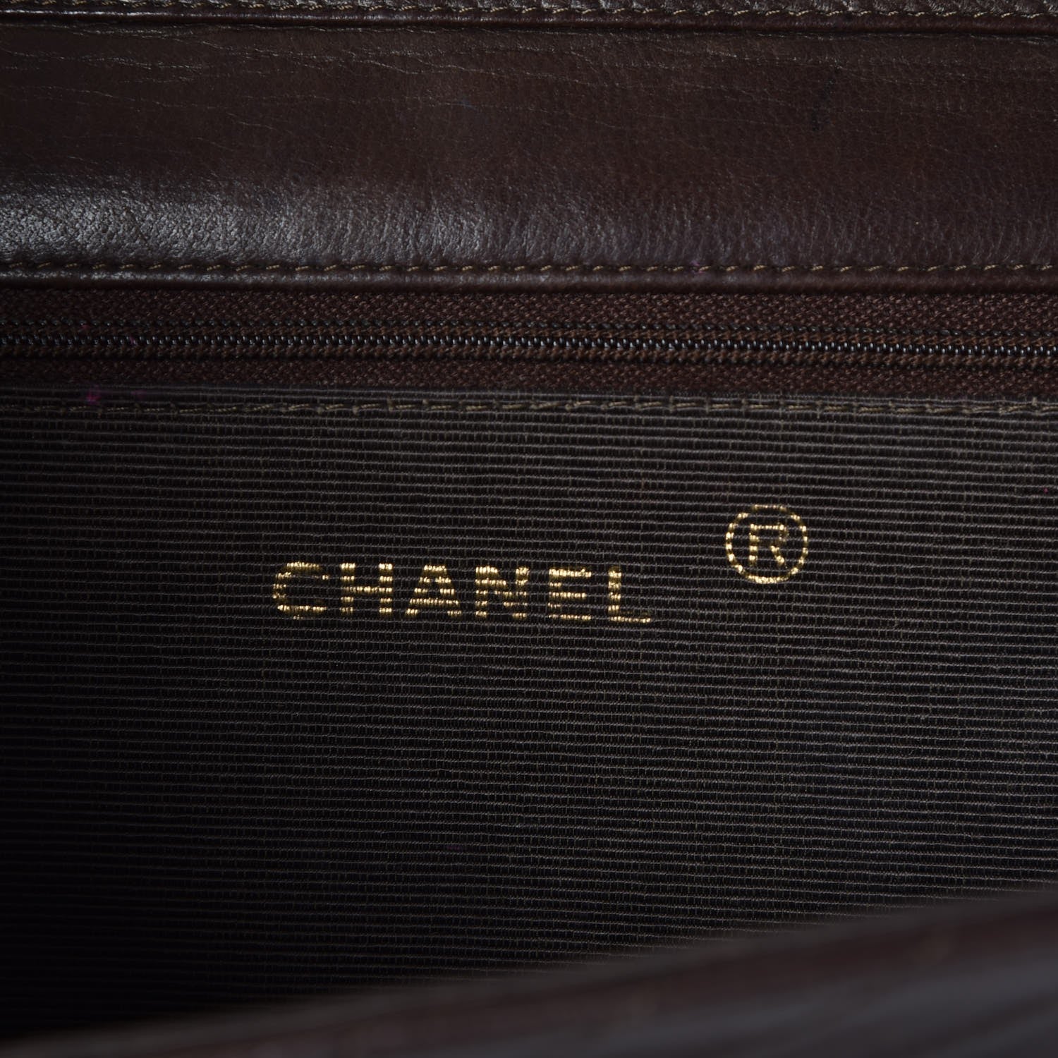 Chanel Lambskin Diagonal Quilted Small Single Flap Brown 6 of 8