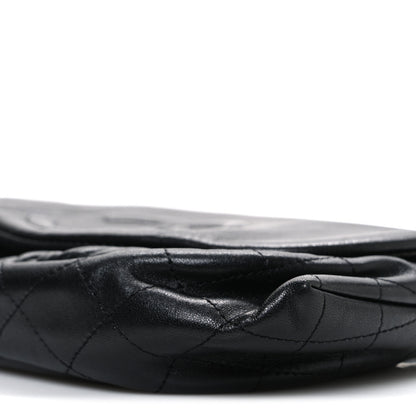 Chanel Lambskin Half Moon Wallet On Chain WOC Black 11 of 12